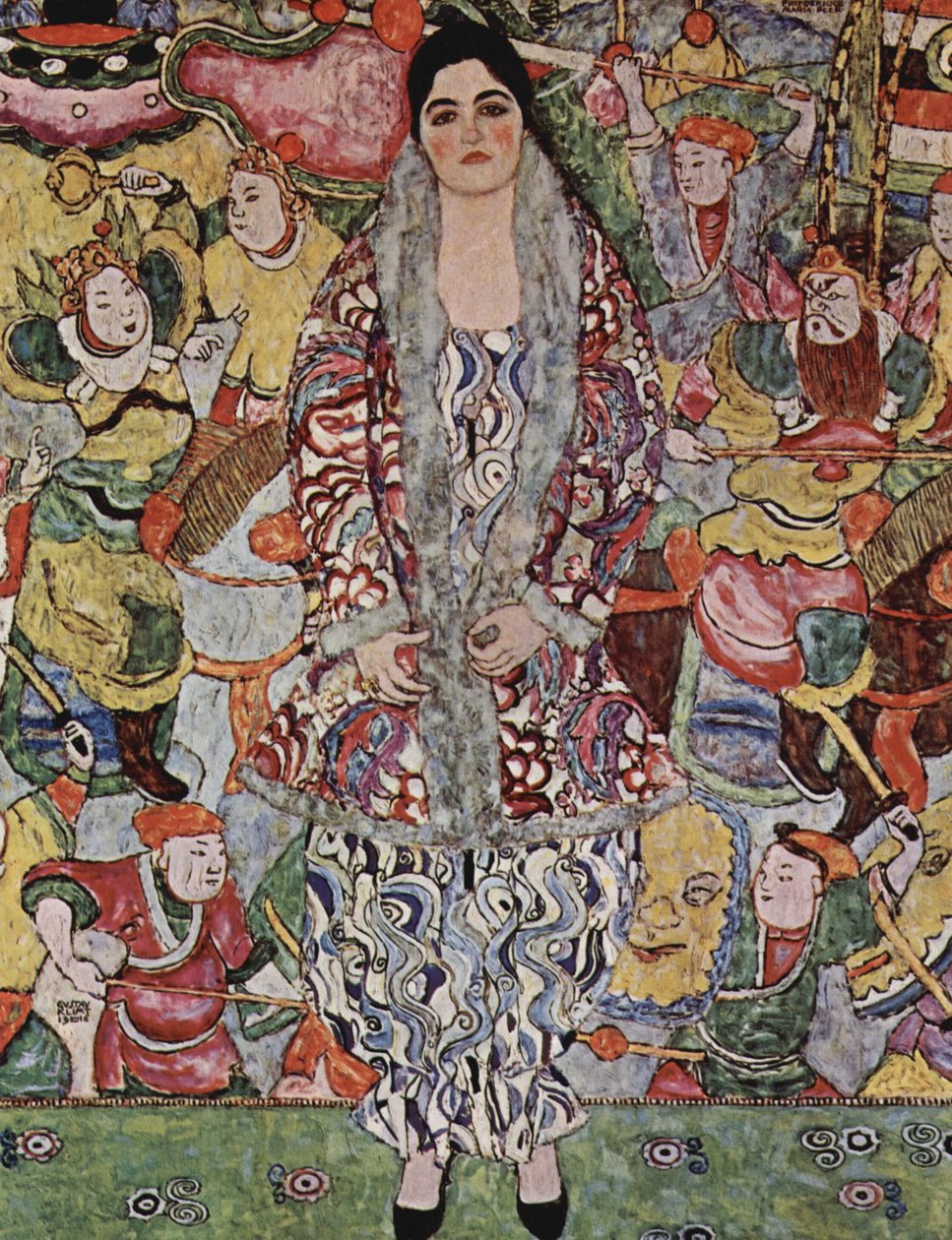 Portrait of Friederike Maria Beer av Gustav Klimt