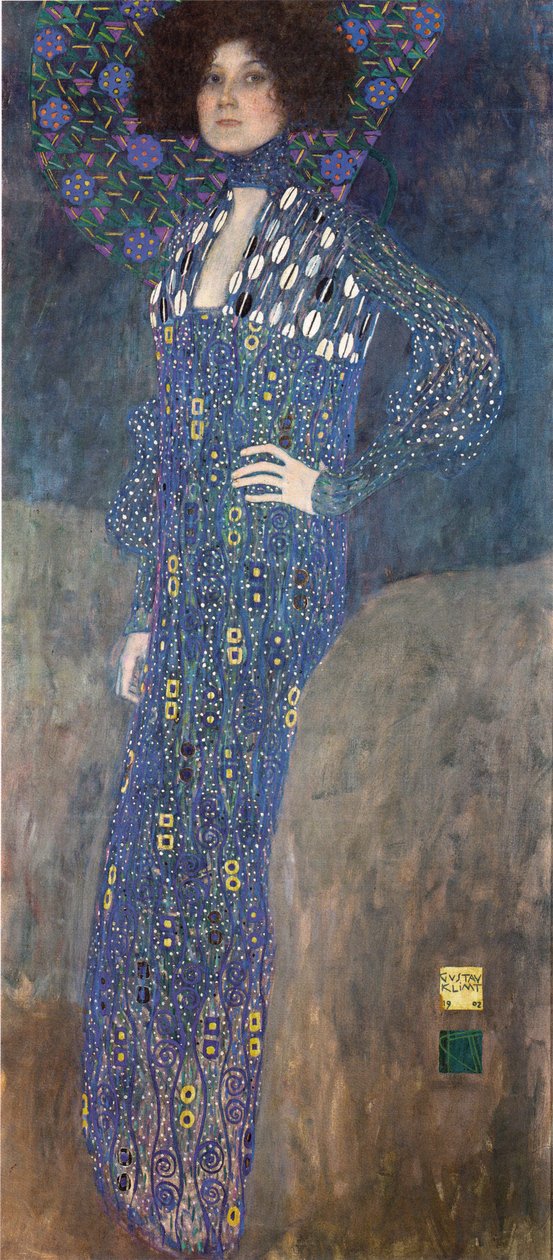 Porträtt av Emilie Flöge av Gustav Klimt