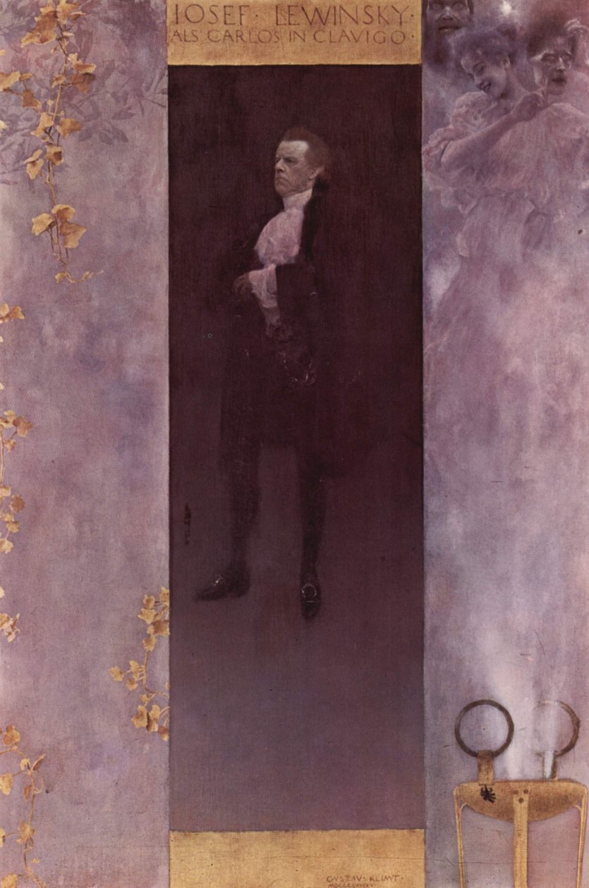 Porträt des Schauspielers Josef Lewinsky als Carlos av Gustav Klimt