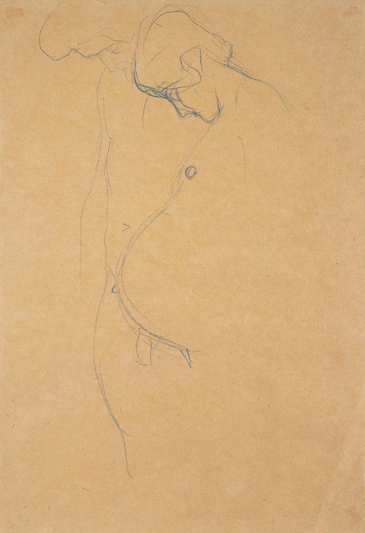 Schwangere mit Mann av Gustav Klimt