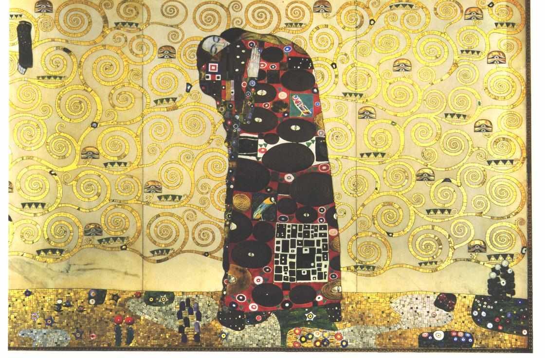 Werkvorlage zum Stocletfries - Umarmung av Gustav Klimt