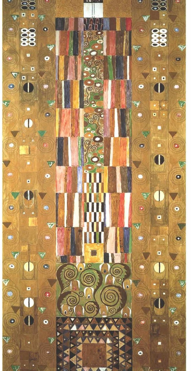 Werkvorlage zum Stocletfries zum Ende der Mauer av Gustav Klimt