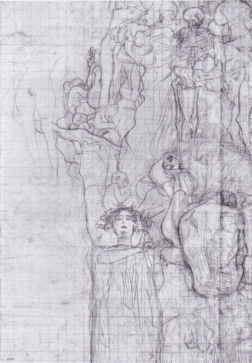 Übertragungssskizze der Medizin av Gustav Klimt