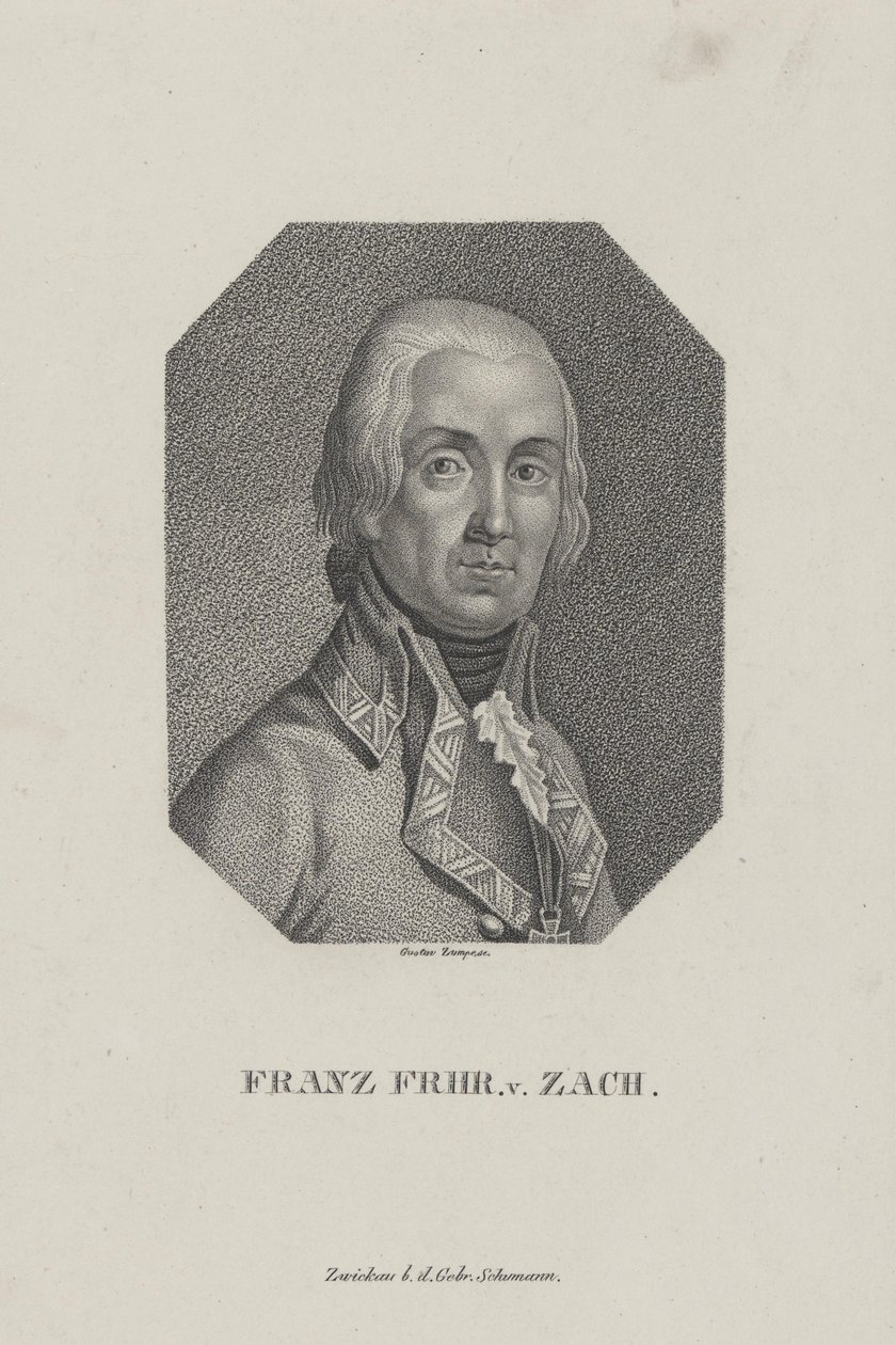 Franz Frhr. v. Zach. Pricksöm av Gustav Zumpe