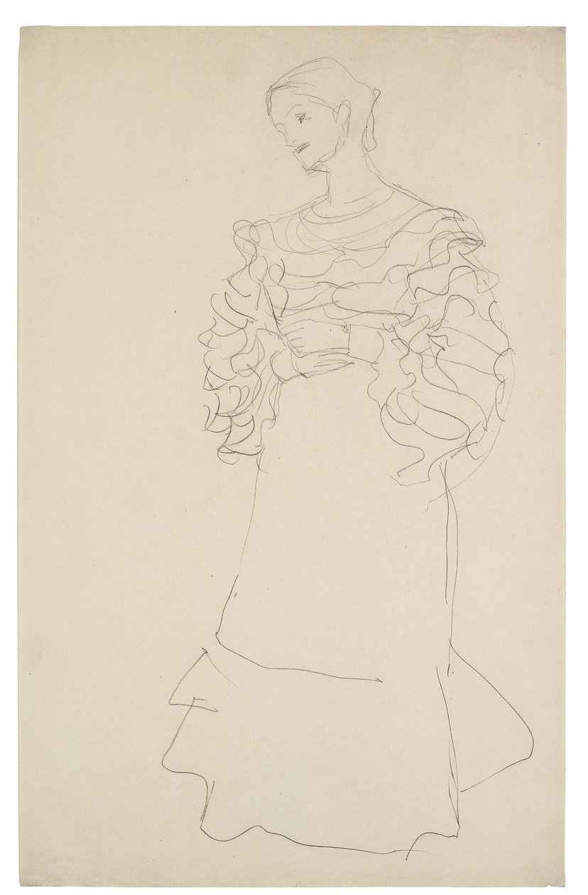 Bildnis Magda Mautner-Markhof Studie av Gustav Klimt