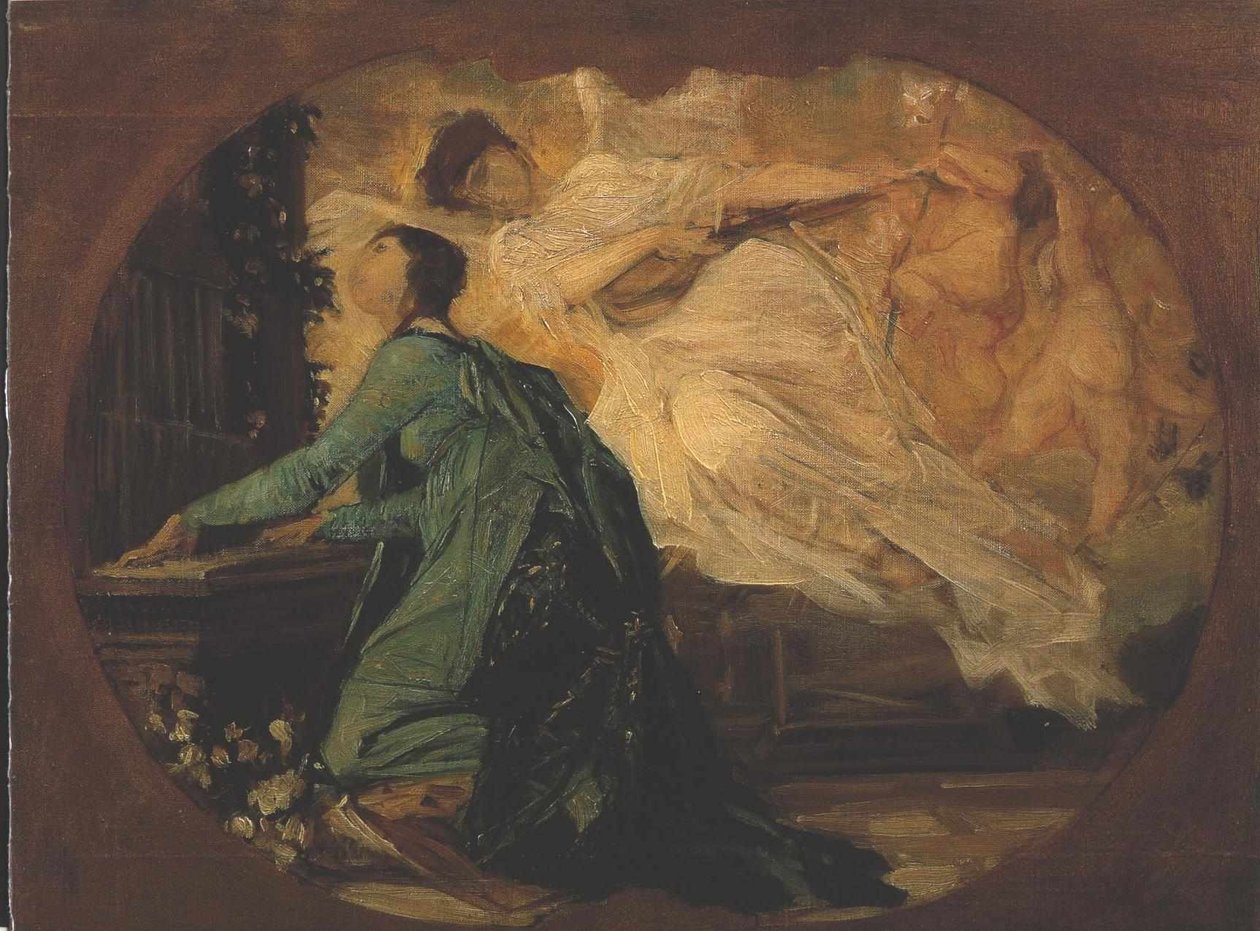 Orgelspielerin av Gustav Klimt