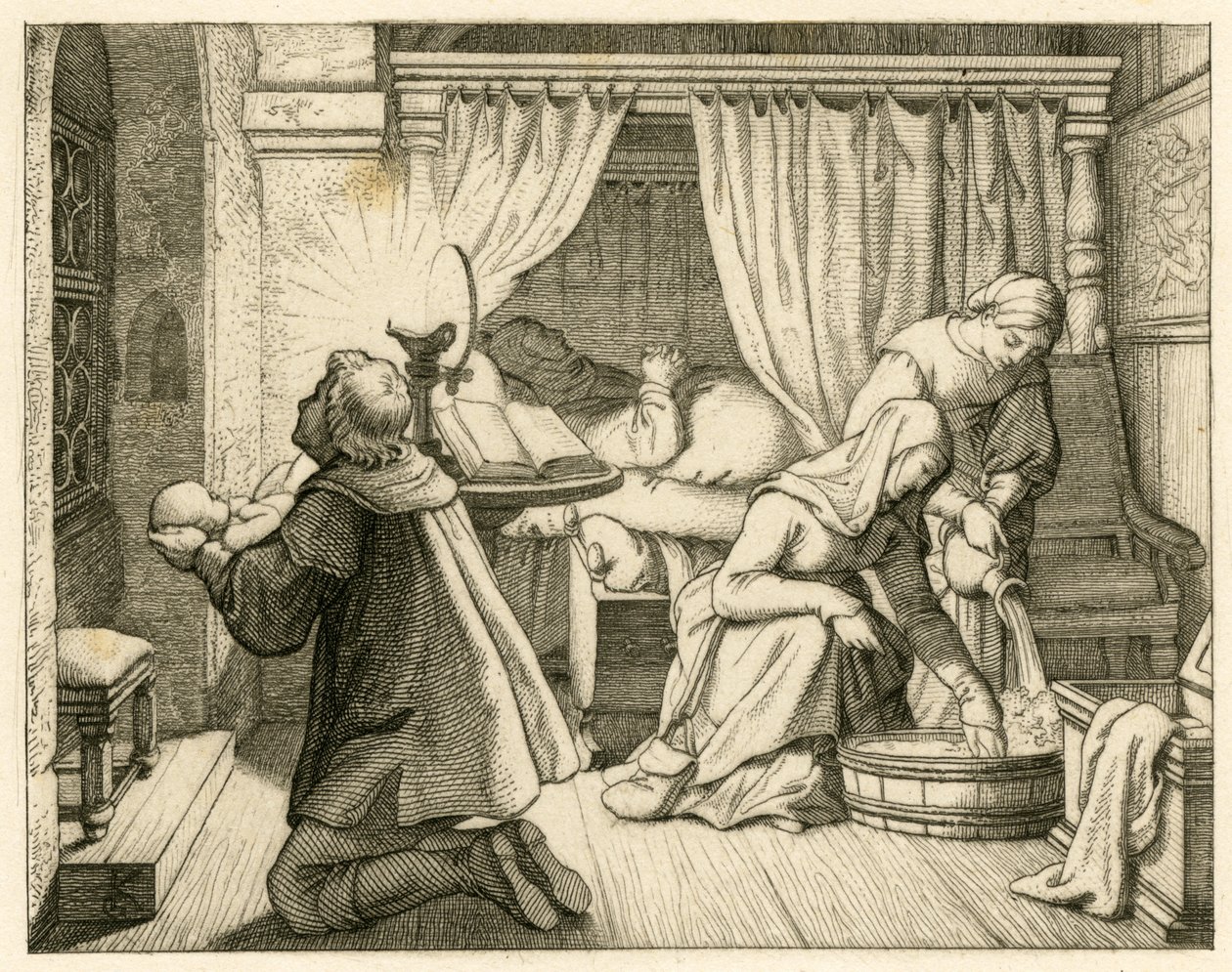 Martin Luthers födelse av Gustav Ferdinand Leopold Konig