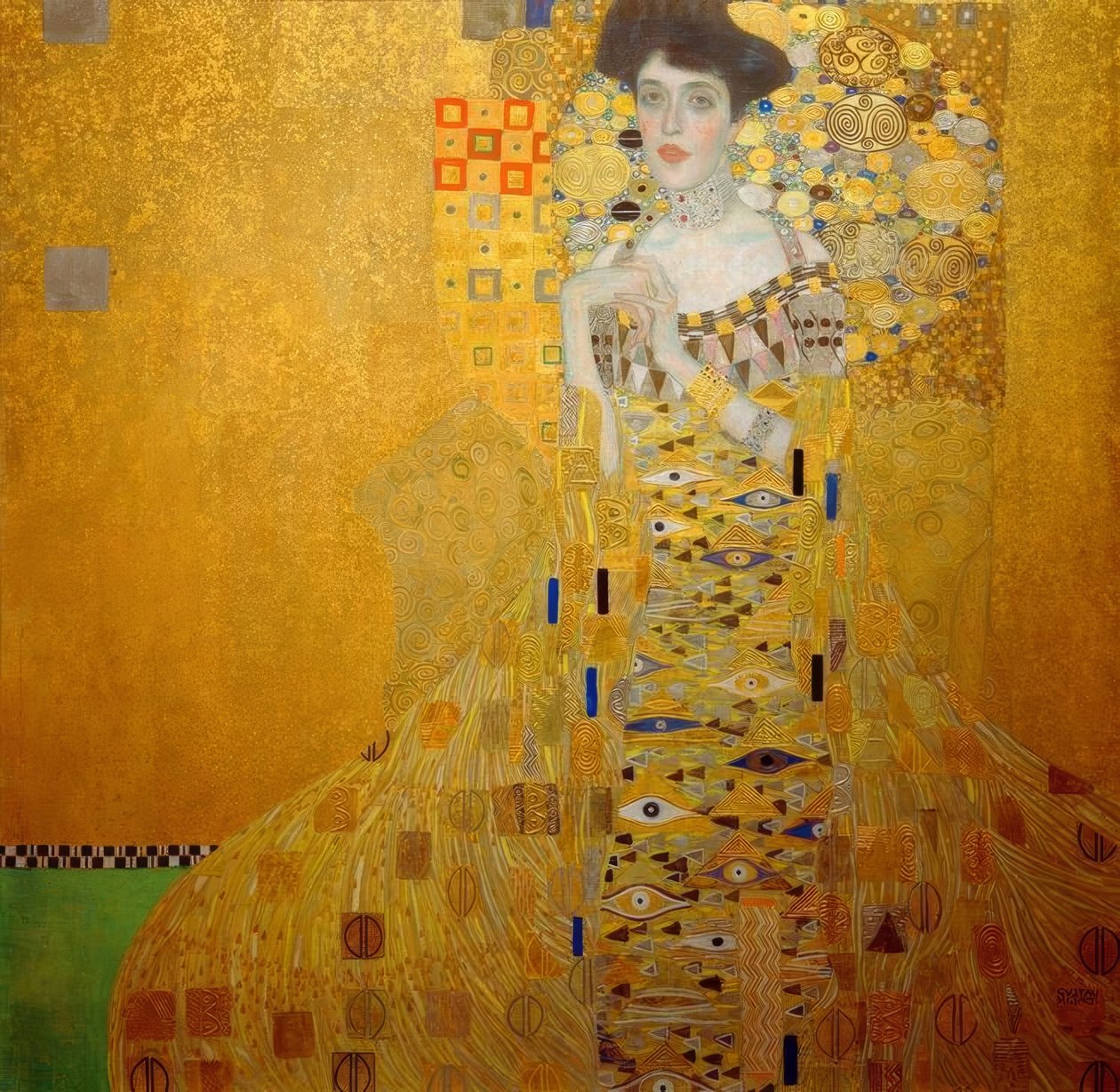 Porträtt av Adele Bloch-Bauer I av Gustav Klimt