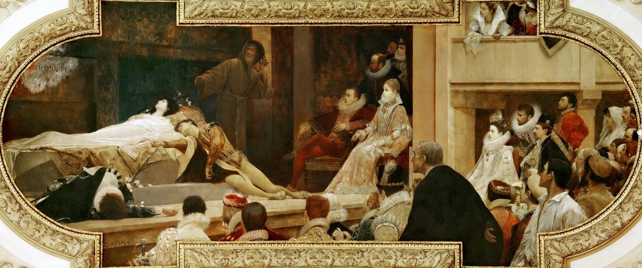 Globe Theatre of Shakespeare av Gustav Klimt