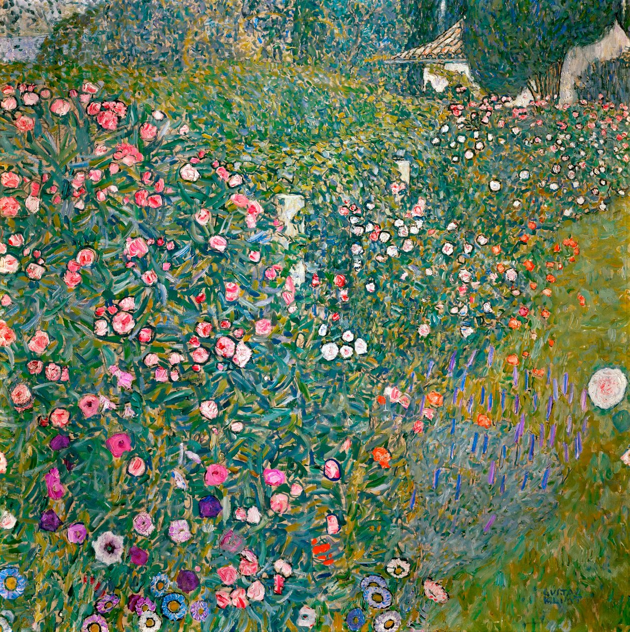 Italienskt trädgårdslandskap, 1913 av Gustav Klimt