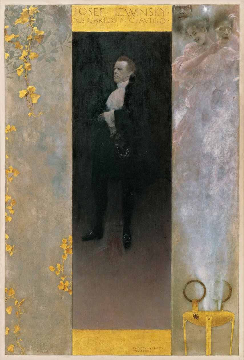 Josef Lewinsky som Carlos i Clavigo av Gustav Klimt