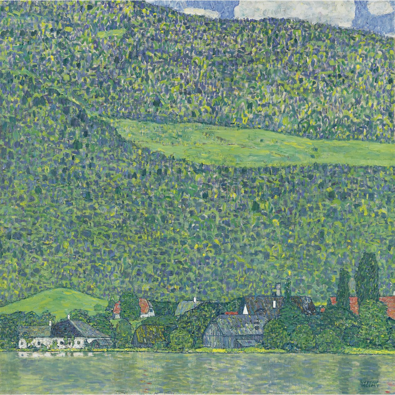 Litzlberg vid Attersee, 1914-1915 av Gustav Klimt