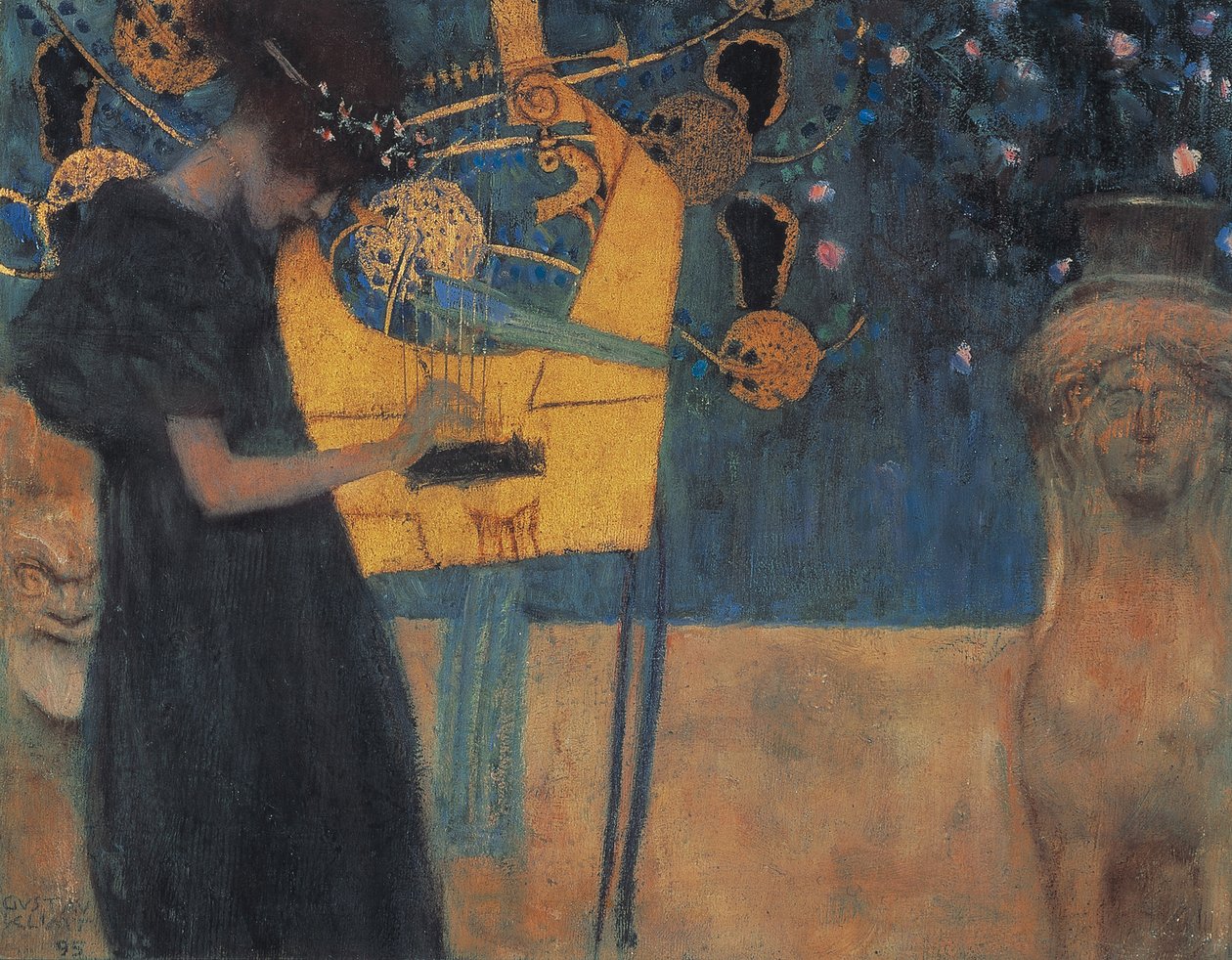 Musik (Musiken) av Gustav Klimt