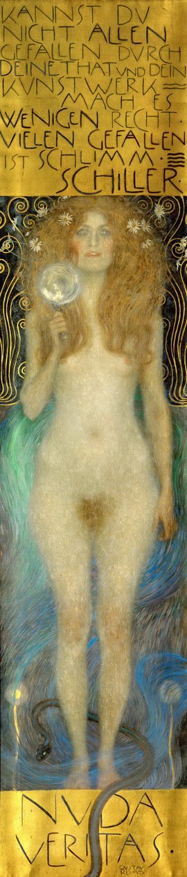 Naken sanning, 1899 av Gustav Klimt
