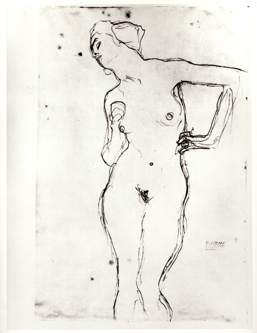 Naken av Gustav Klimt