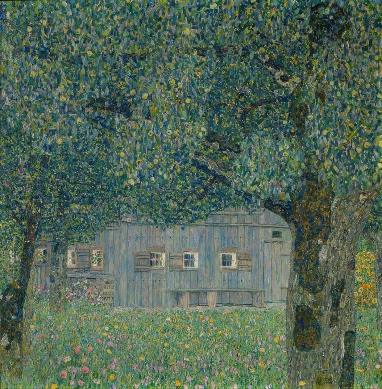 Övre österrikisk bondgård av Gustav Klimt