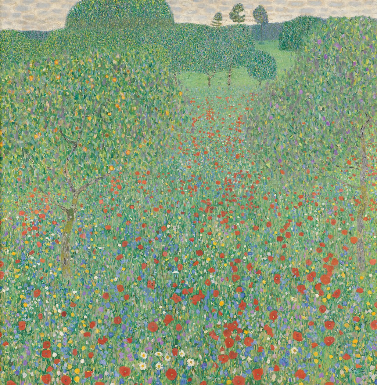 Vallmo fält av Gustav Klimt