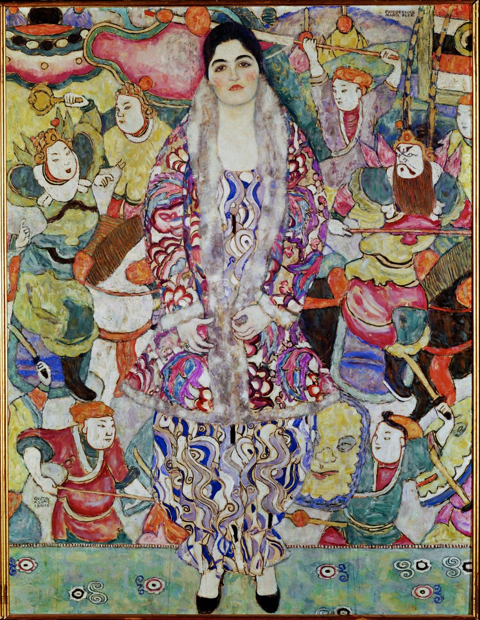 Porträtt Friederike Maria Beer av Gustav Klimt