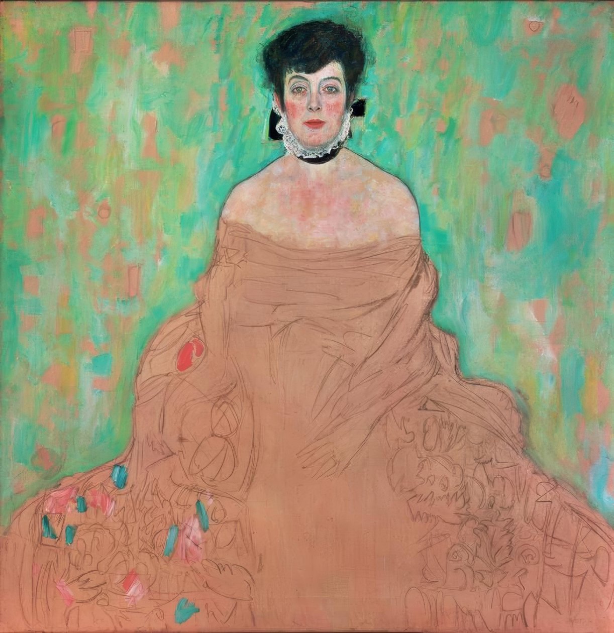 Porträtt av Amalie Zuckerkandl av Gustav Klimt