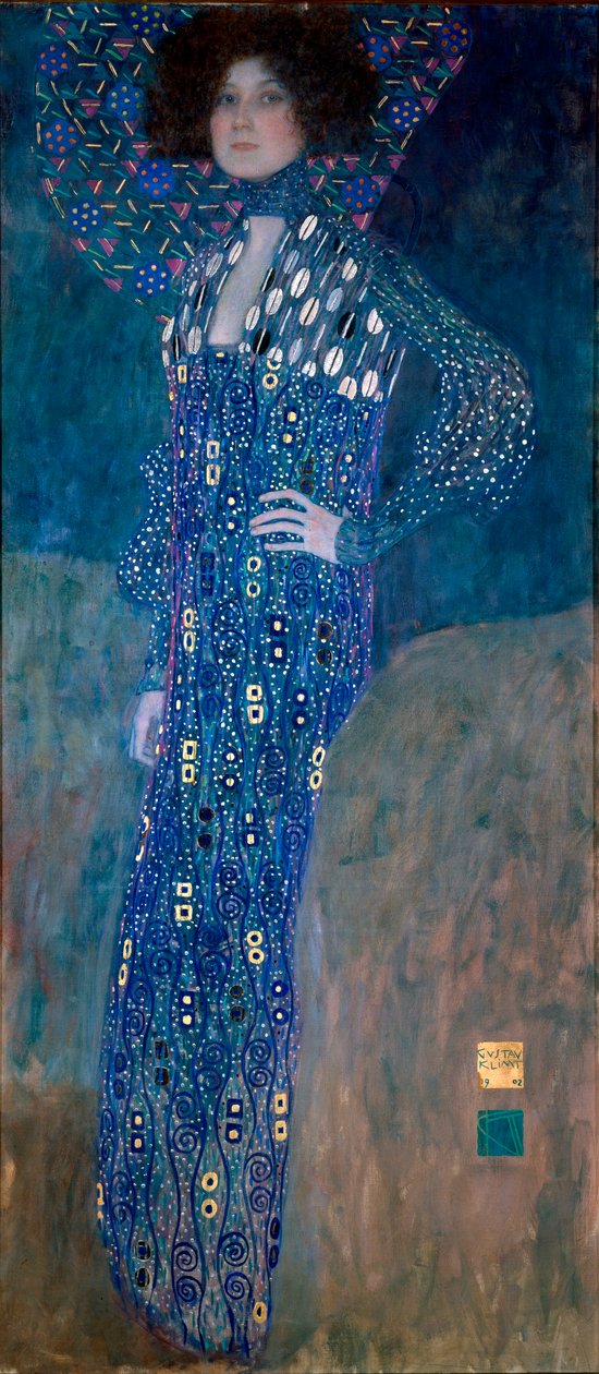 Porträtt av Madame Floge av Gustav Klimt