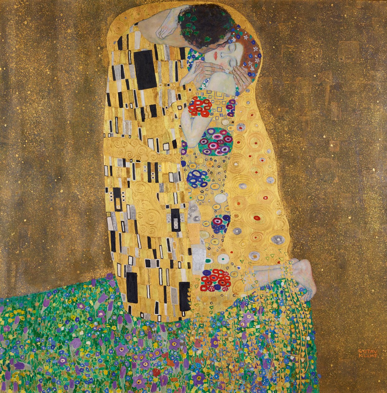Ryska: "Kyss" Kyssen av Gustav Klimt