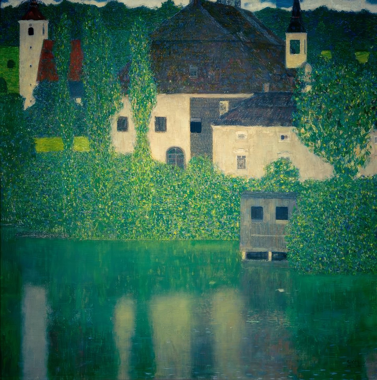 Kammer am Attersee slott I av Gustav Klimt