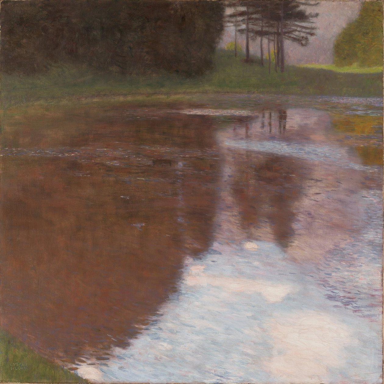 Fortfarande Pond av Gustav Klimt