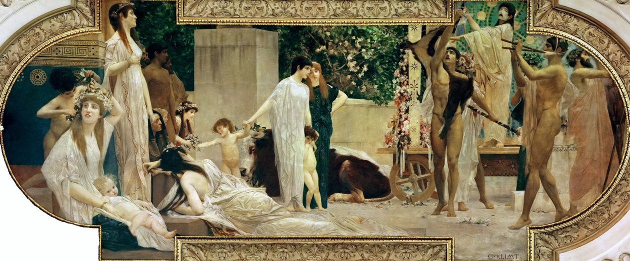 Thespis vagn av Gustav Klimt