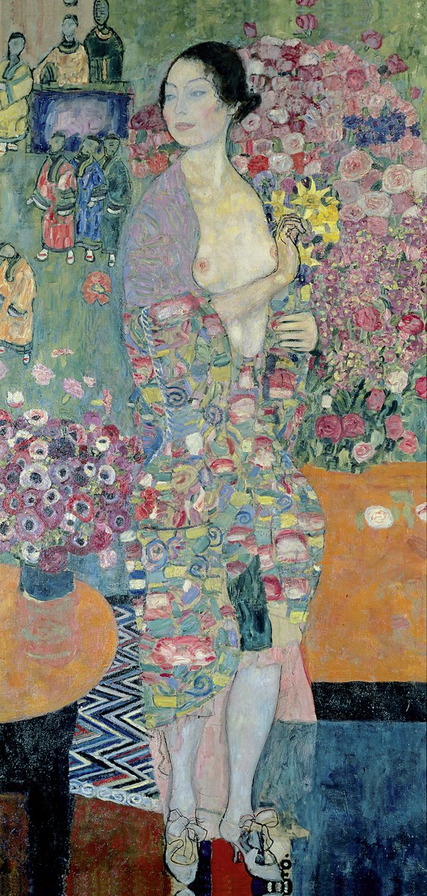 Dansaren, ca 1916-1918 av Gustav Klimt