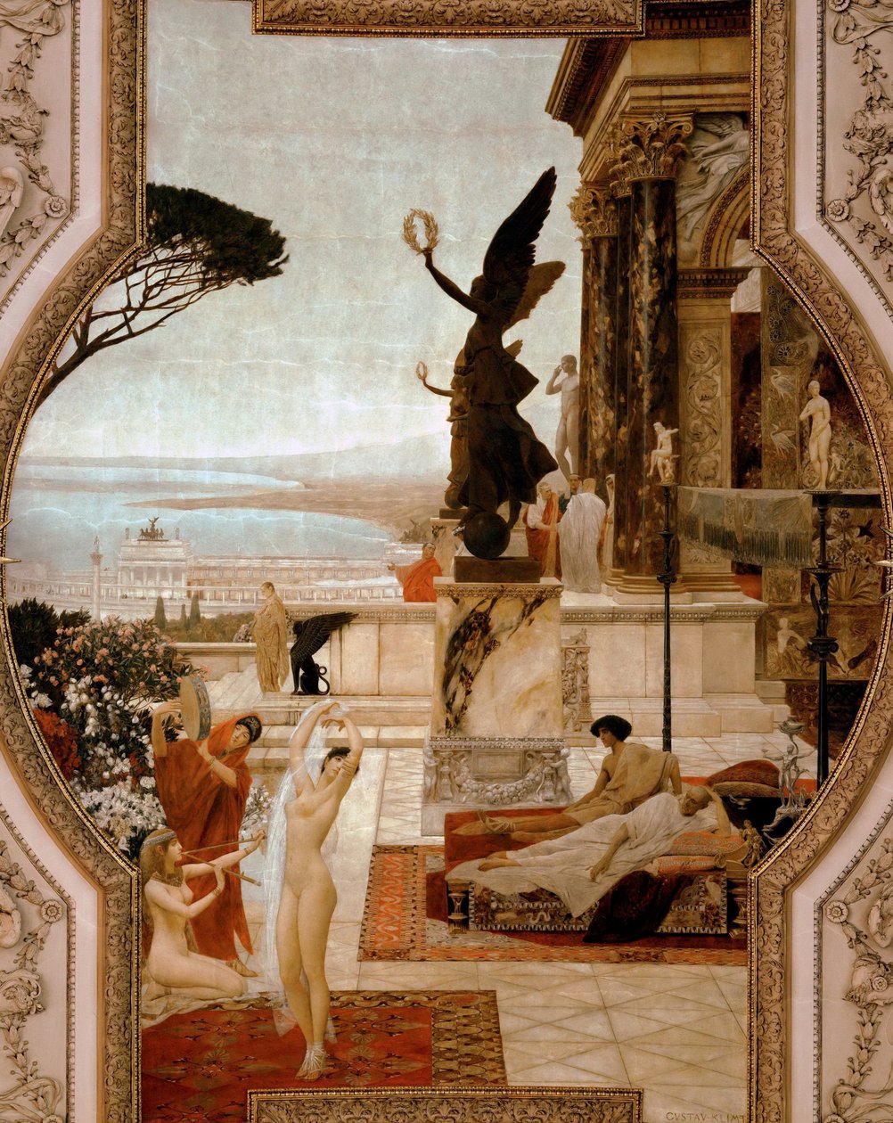 Teatern i Taormina, 1884-1888 av Gustav Klimt