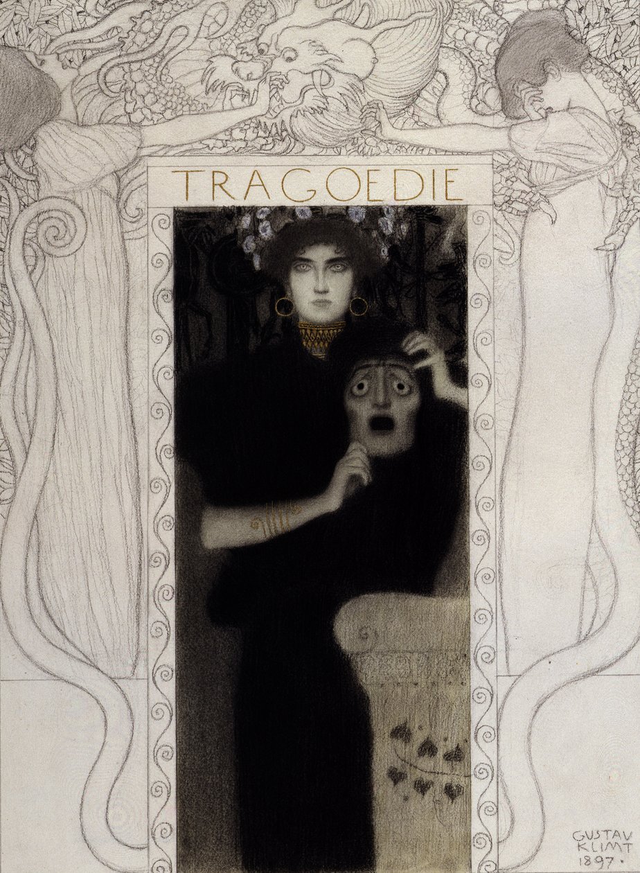 Tragedi, 1897 av Gustav Klimt
