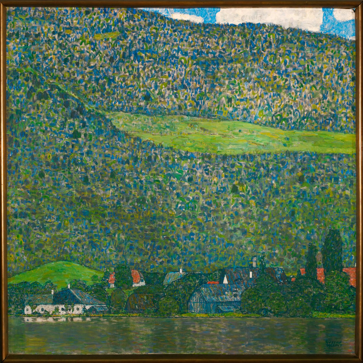 Unterach vid sjön Attersee, Österrike av Gustav Klimt