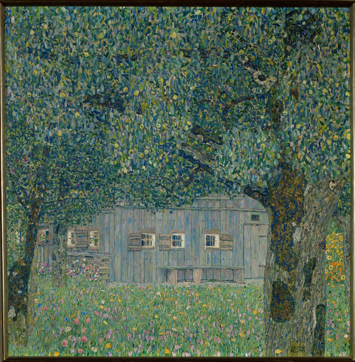 Bondgård i övre Österrike av Gustav Klimt