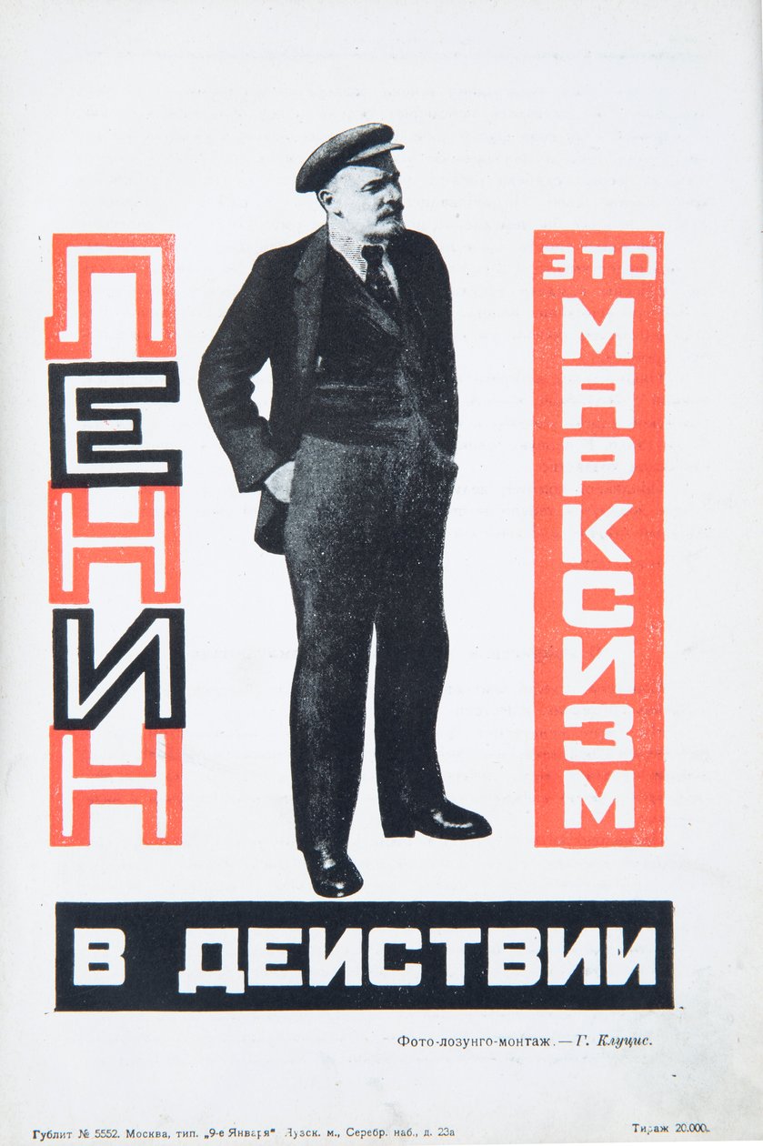 Vladimir Lenin, cirka 1934. av Gustav Klutsis