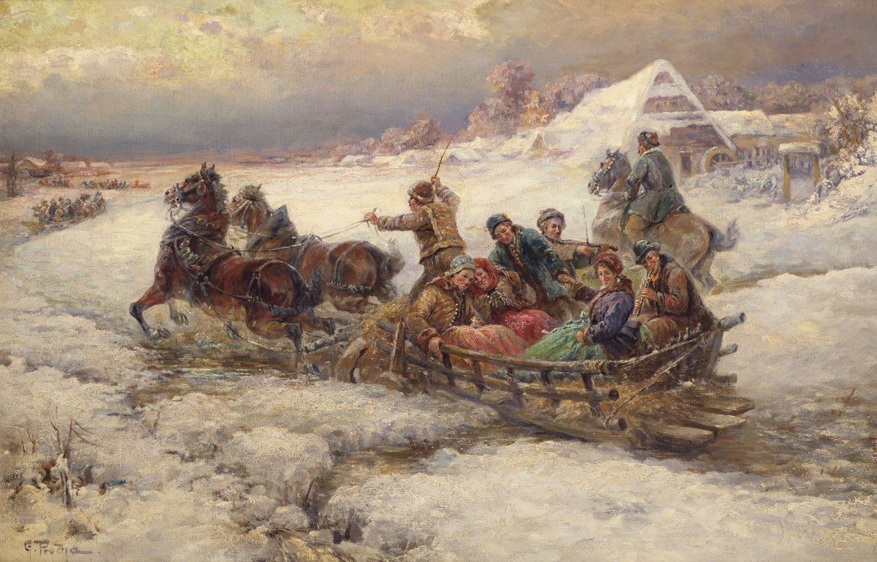 Trojka i snön av Gustav Prucha