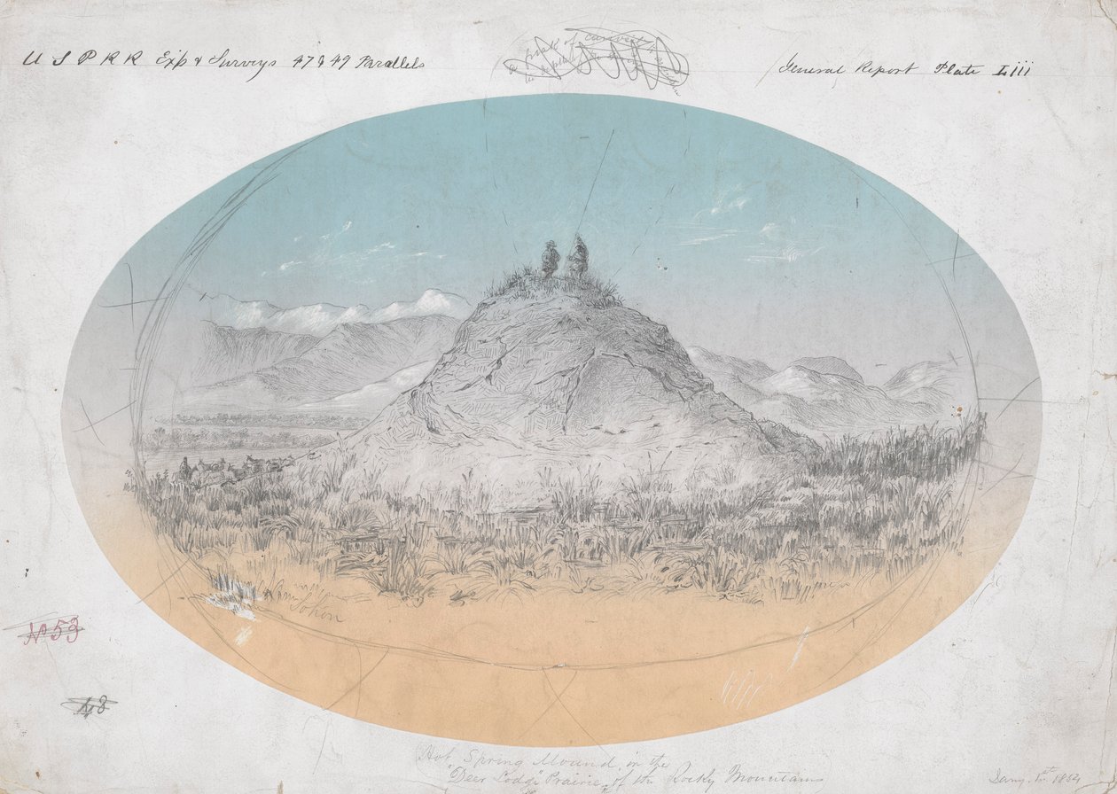 Hot Spring Mound i av Gustav Sohon