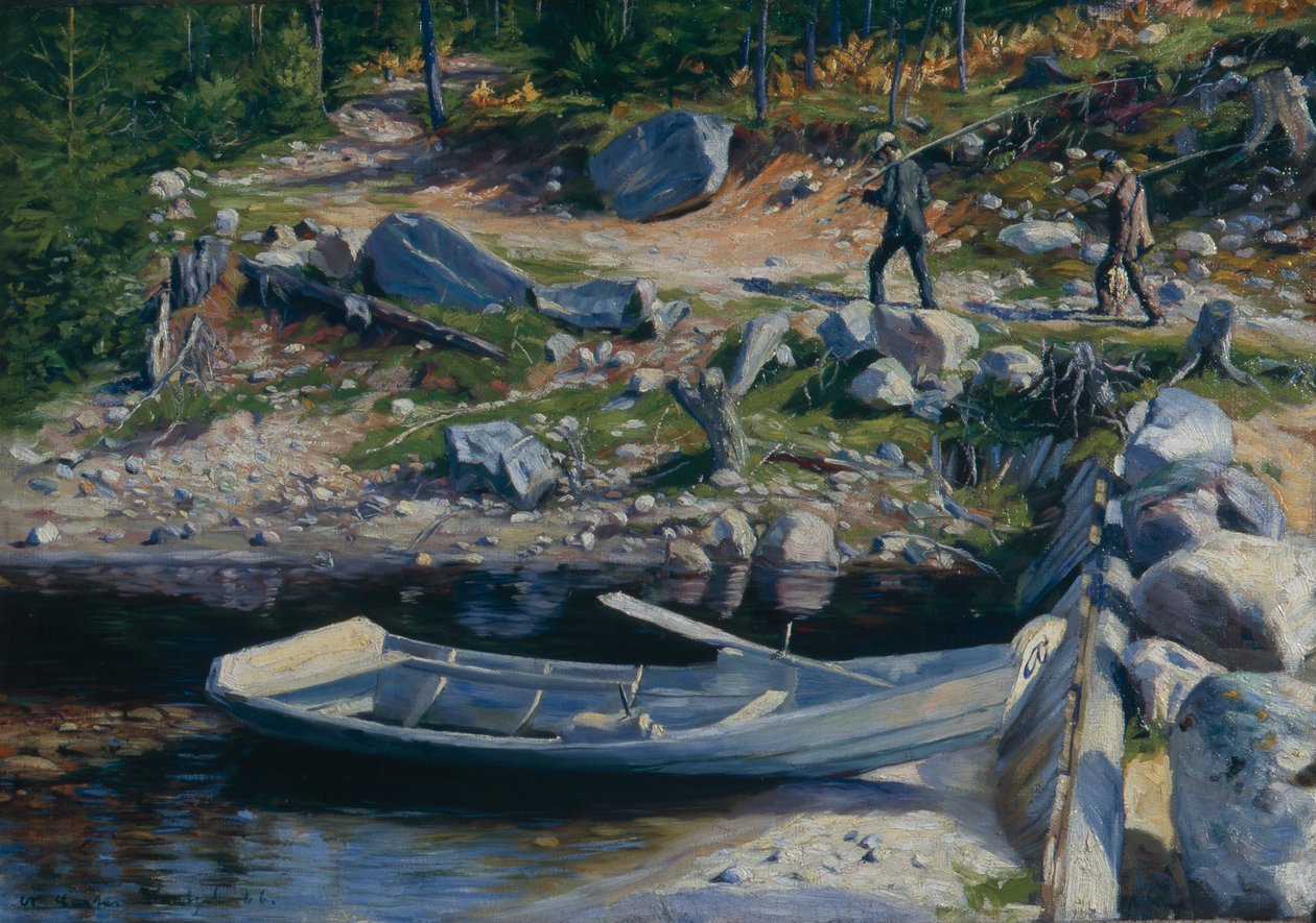 Hemma från fisket av Gustav Wentzel
