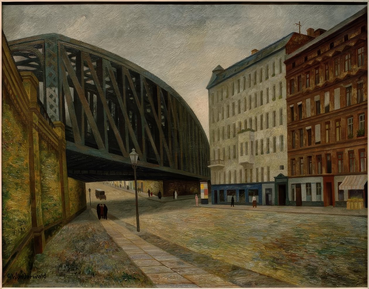 Bron över Ackerstraße Berlin North av Gustav Wunderwald