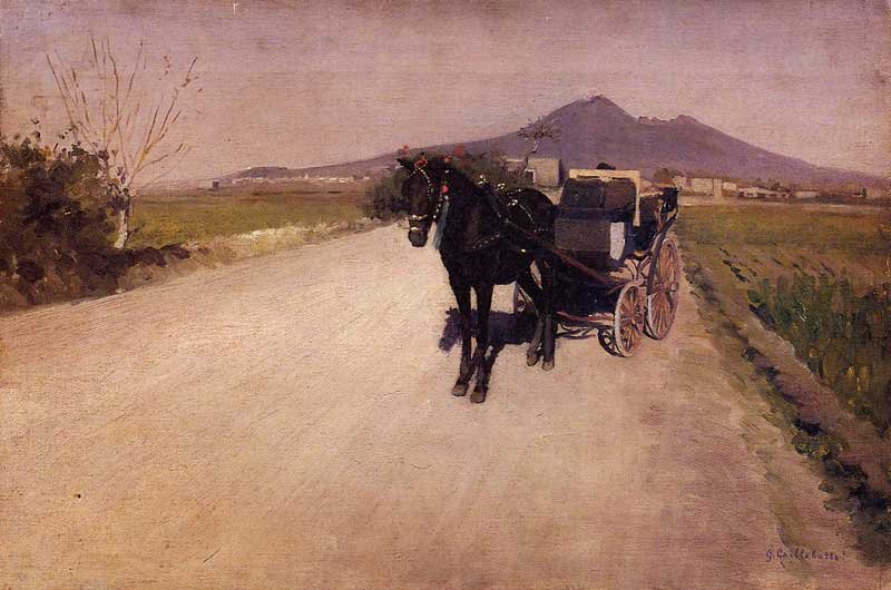 A Road near Naples av Gustave Caillebotte