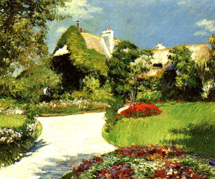 Chaumière à Trouville av Gustave Caillebotte