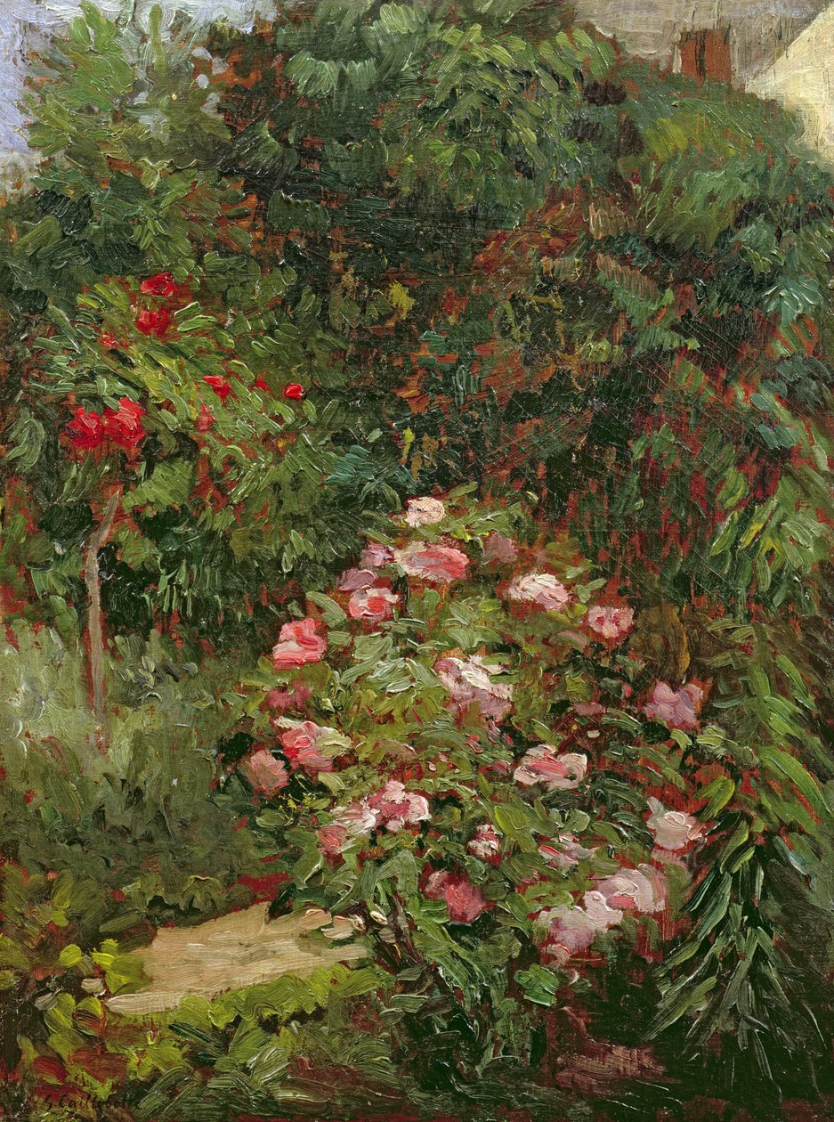 Klump av blommor av Gustave Caillebotte