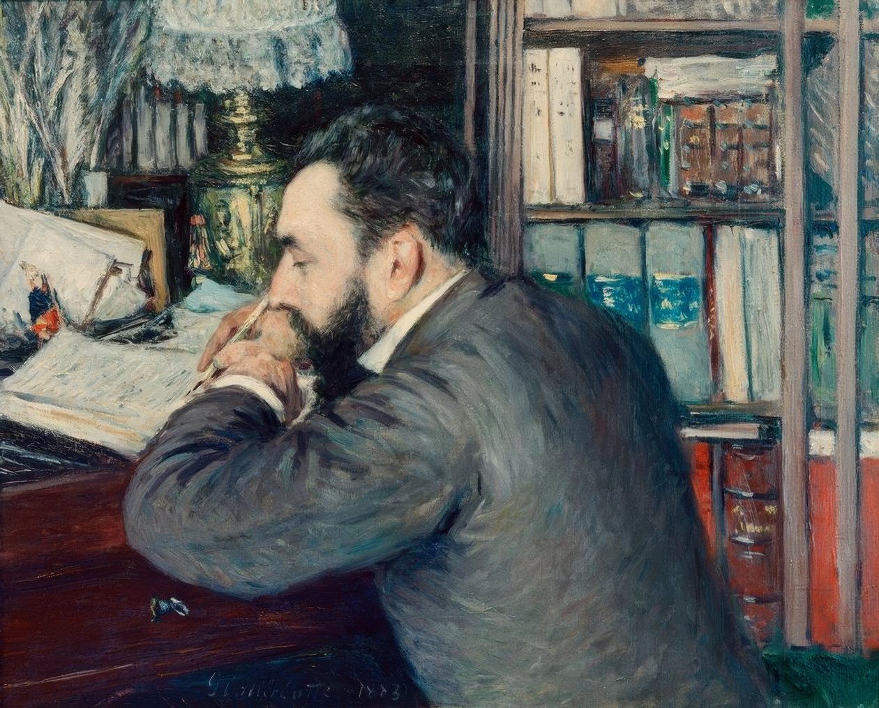 Henri Cordier av Gustave Caillebotte