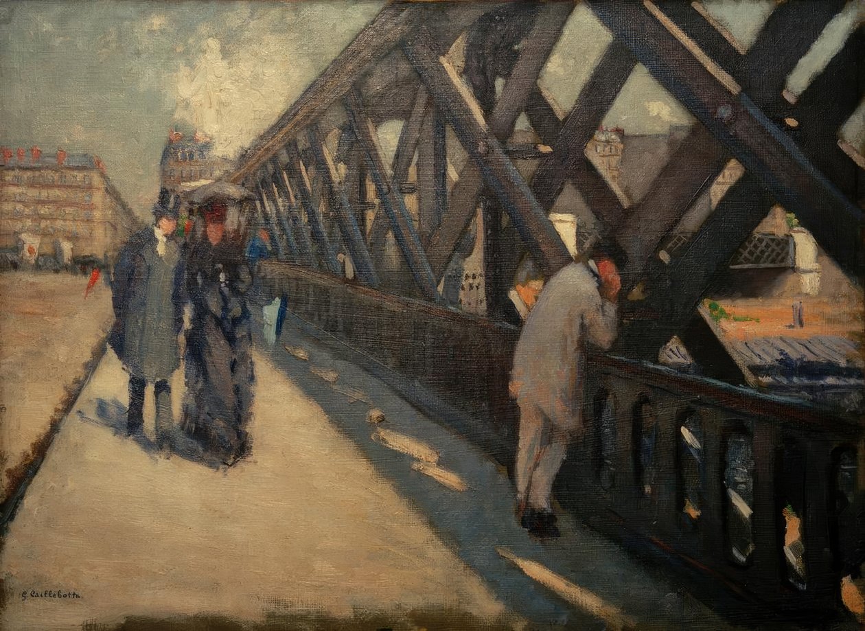 Europabron, skiss av Gustave Caillebotte