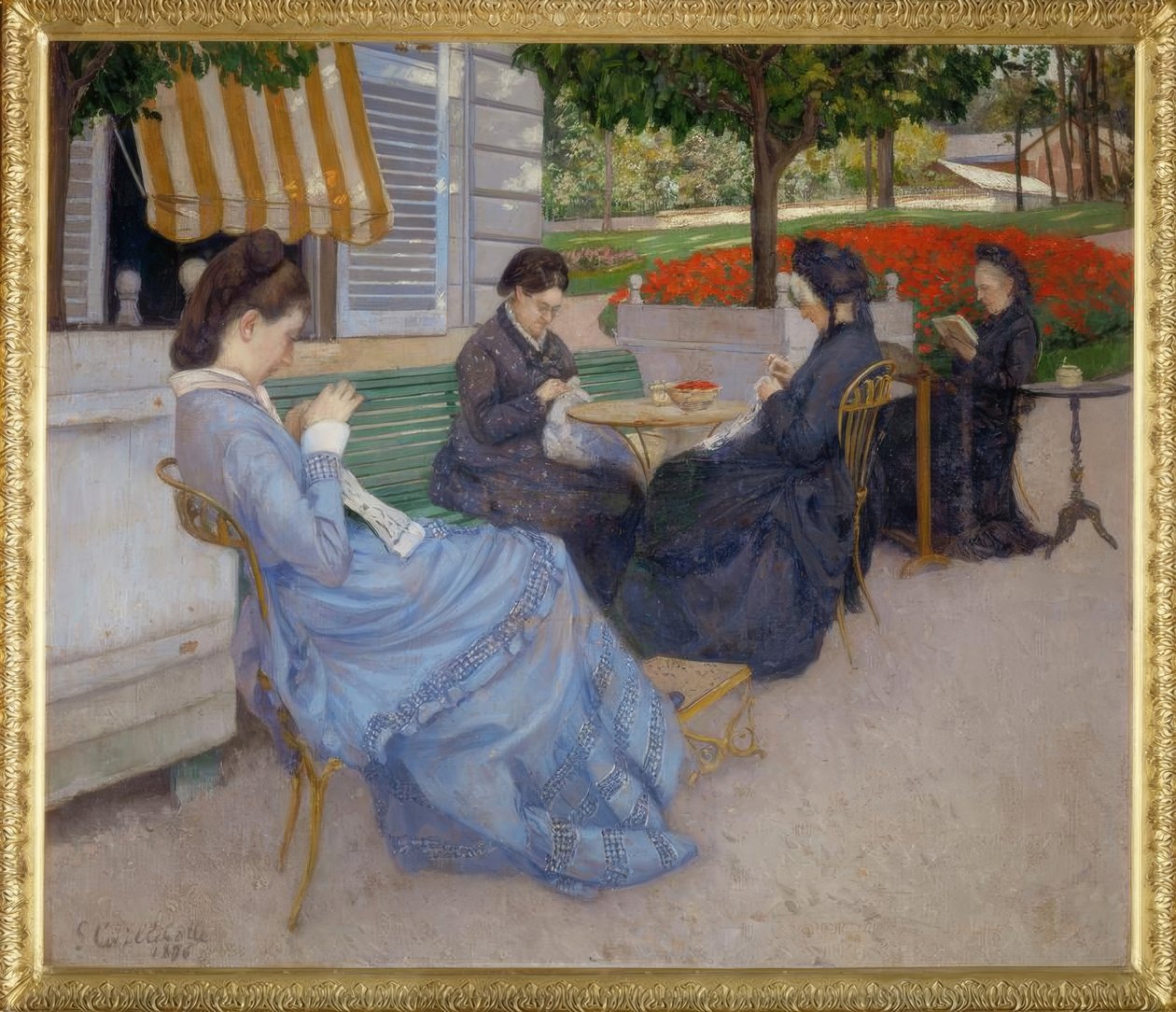 Porträtt på landsbygden av Gustave Caillebotte