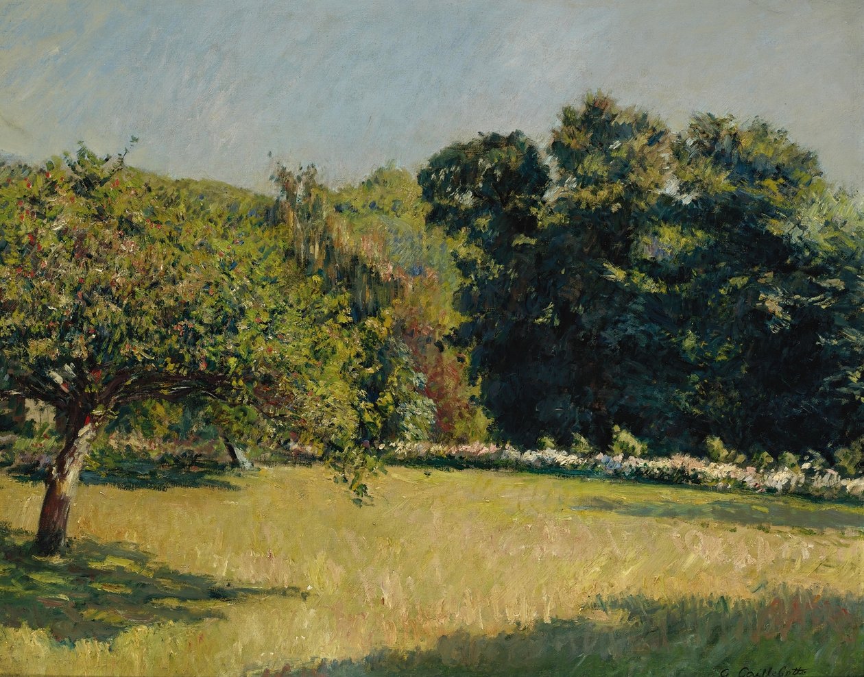 Un jardin à Trouville av Gustave Caillebotte