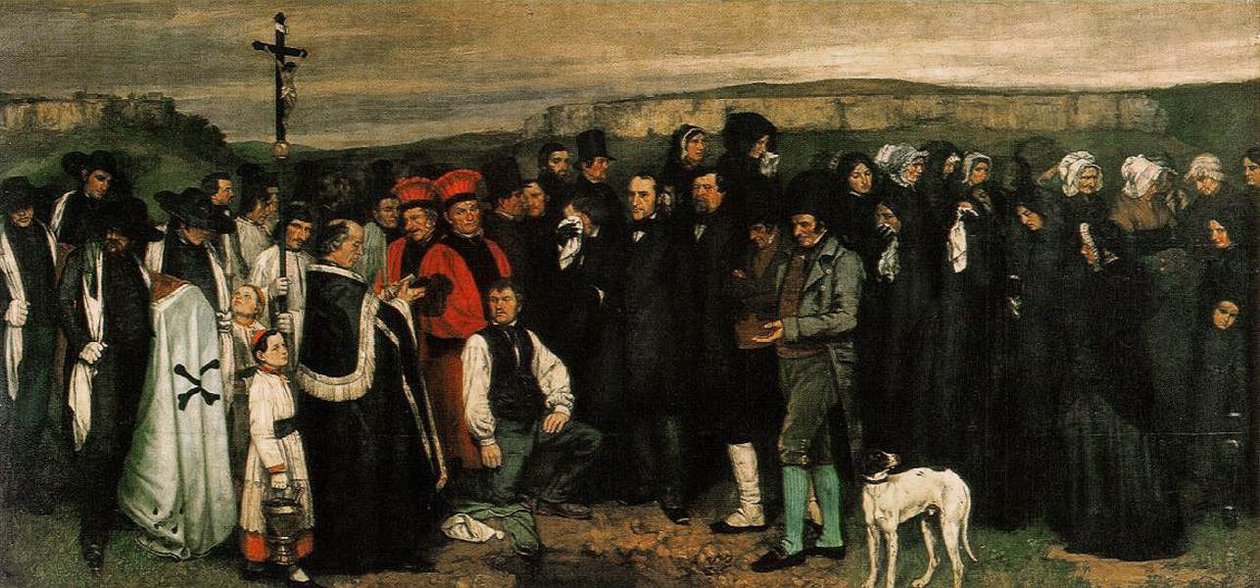 Burial at Ornans av Gustave Courbet