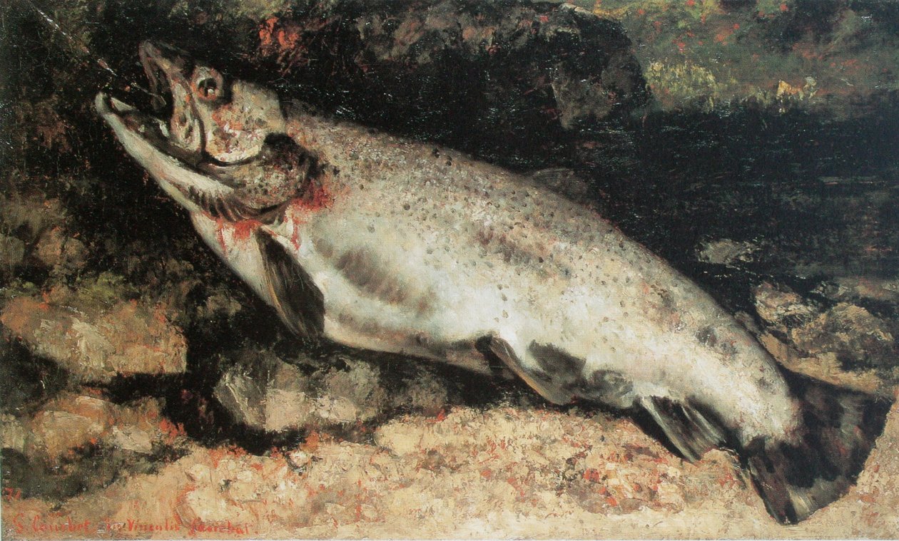 Die Forelle  av Gustave Courbet