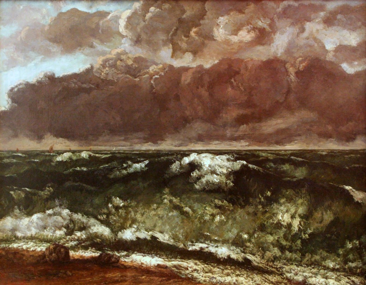 Die Welle av Gustave Courbet
