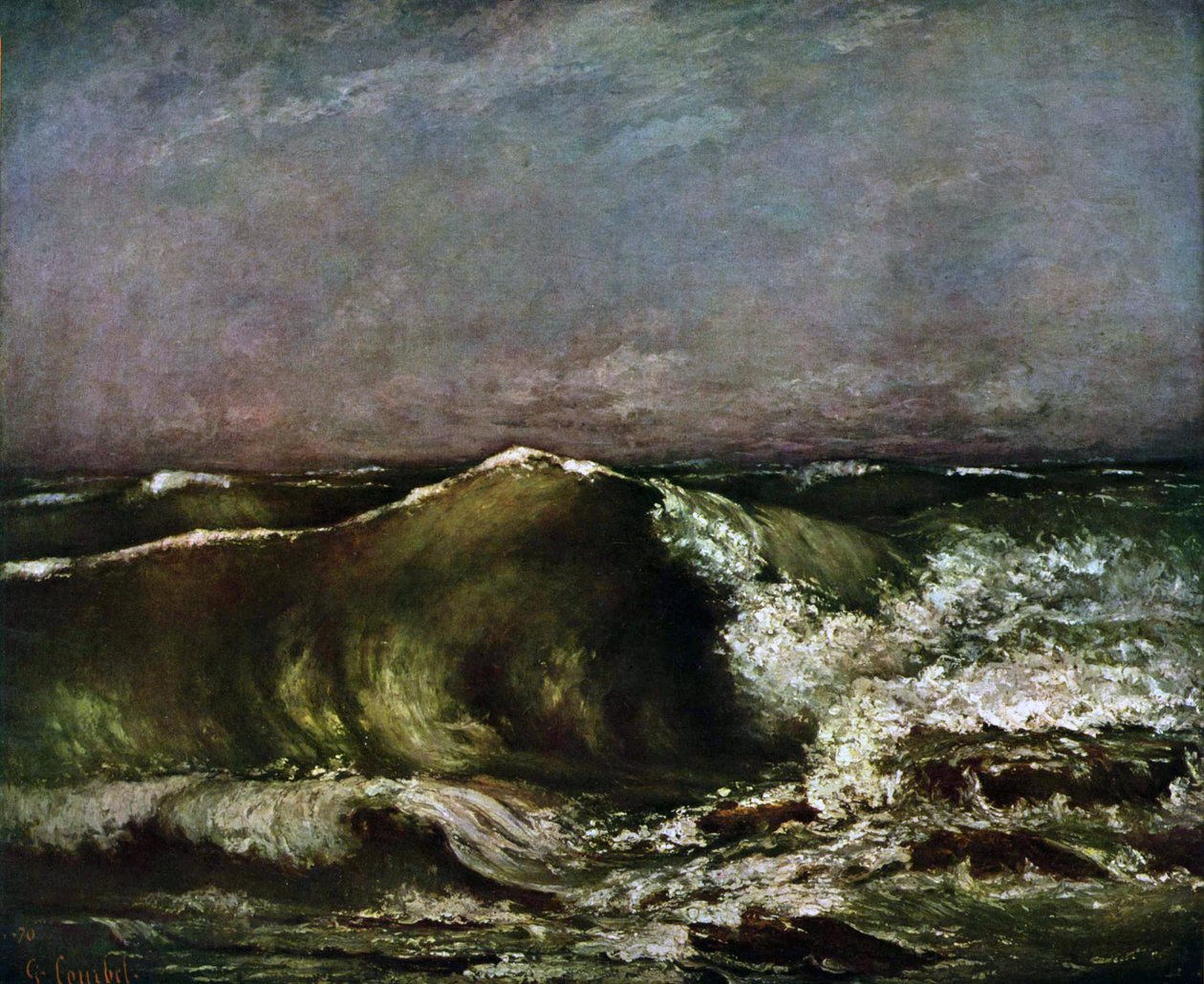 Die Woge av Gustave Courbet