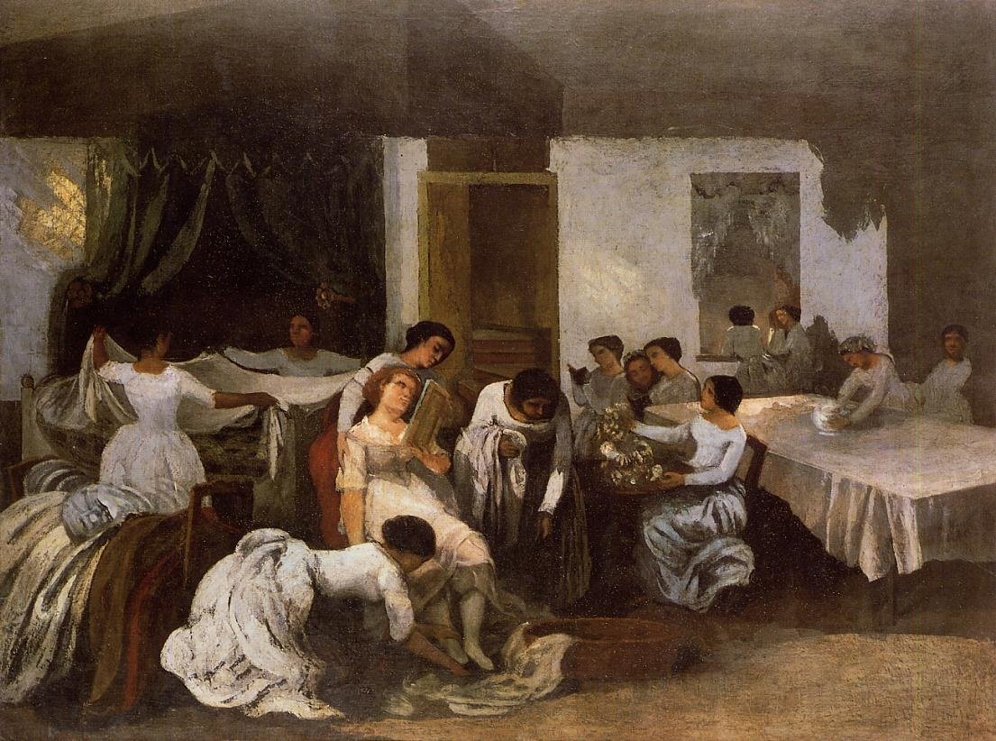 Kläda bruden av Gustave Courbet